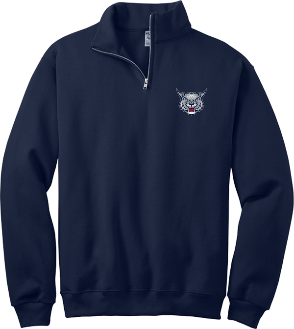 CT Bobcats NuBlend 1/4-Zip Cadet Collar Sweatshirt