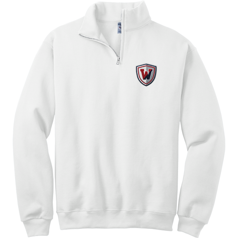 Wall Hockey NuBlend 1/4-Zip Cadet Collar Sweatshirt