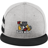 Dupage Black Bears New Era Shadow Heather Striped Flat Bill Snapback Cap