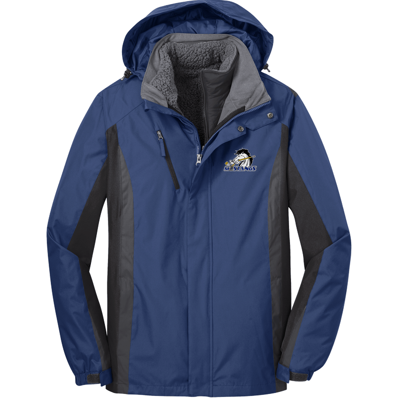 Mid-State Mustangs Colorblock 3-in-1 Jacket