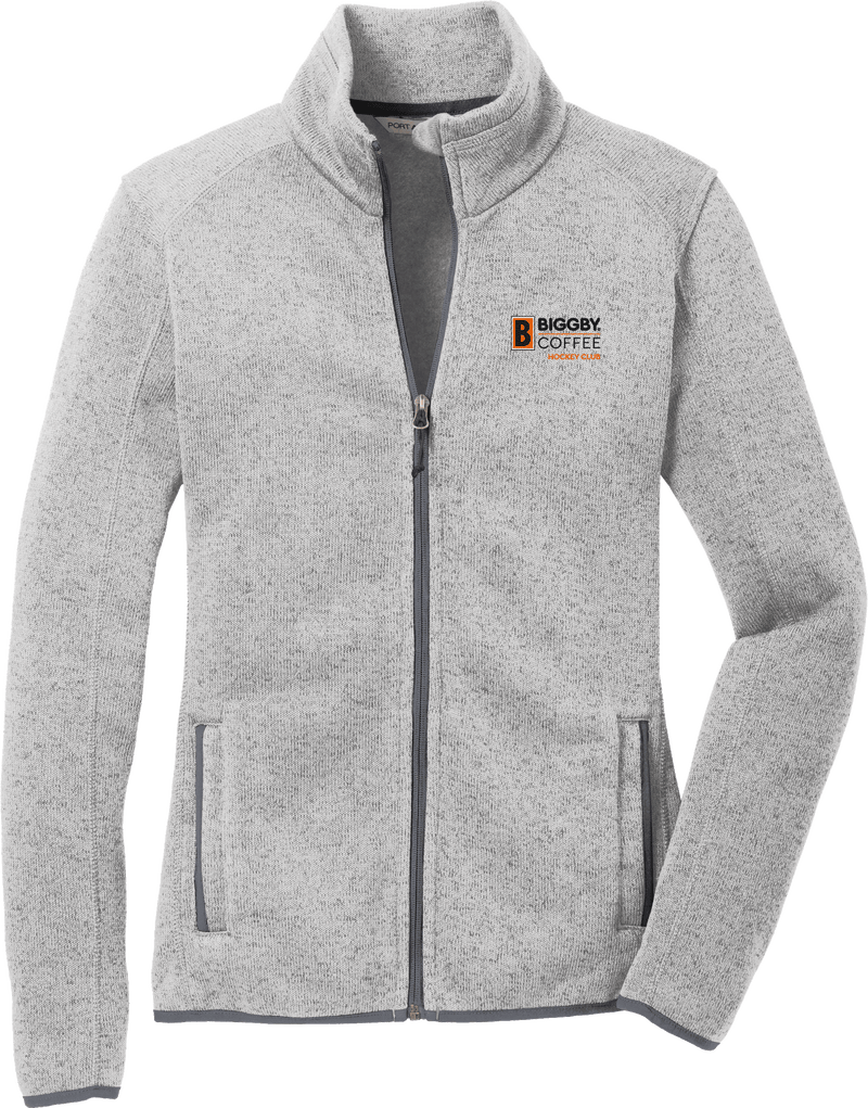 Biggby Coffee Hockey Club Ladies Sweater Fleece Jacket