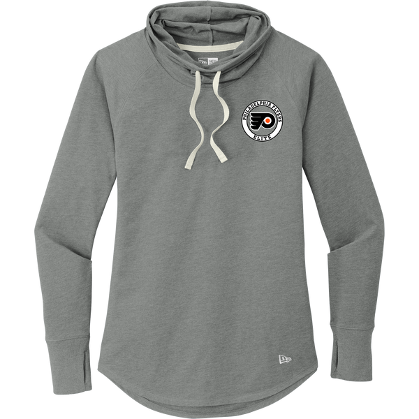 Philadelphia Flyers Elite New Era Ladies Sueded Cotton Blend Cowl Tee