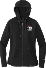 Jersey Shore Whalers New Era Ladies French Terry Full-Zip Hoodie