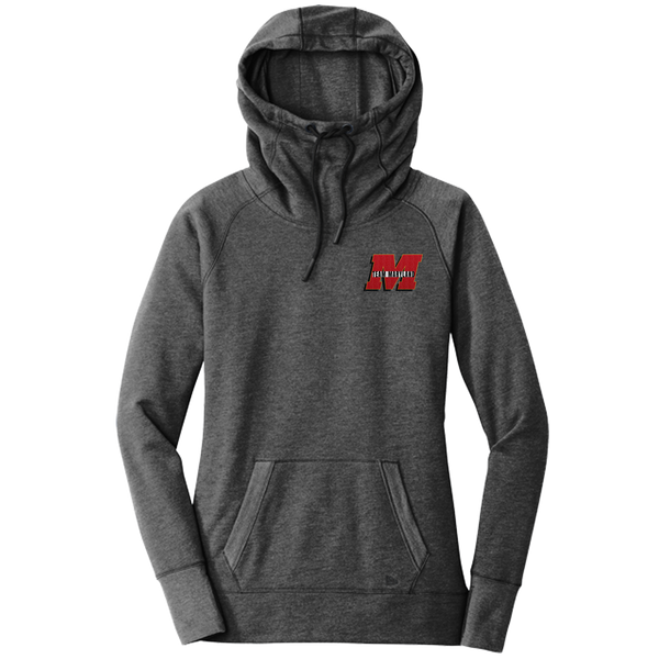 Team Maryland New Era Ladies Tri-Blend Fleece Pullover Hoodie