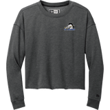 Mid-State Mustangs New Era Ladies Tri-Blend Fleece Crop Crew