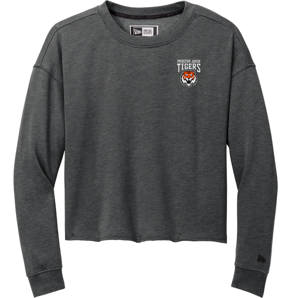 Princeton Jr. Tigers New Era Ladies Tri-Blend Fleece Crop Crew