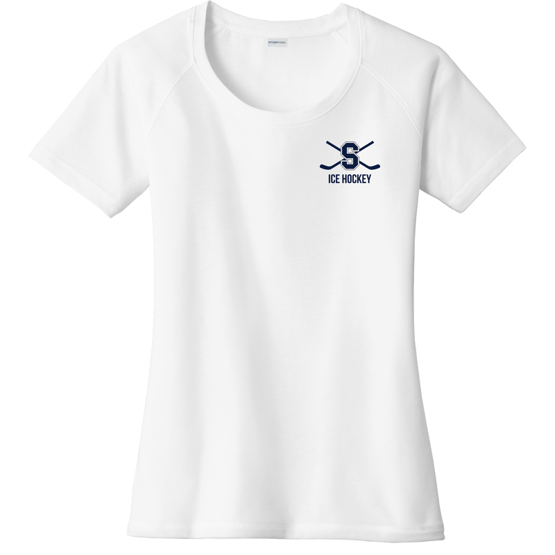 Midd South Hockey Ladies PosiCharge Tri-Blend Wicking Scoop Neck Raglan Tee