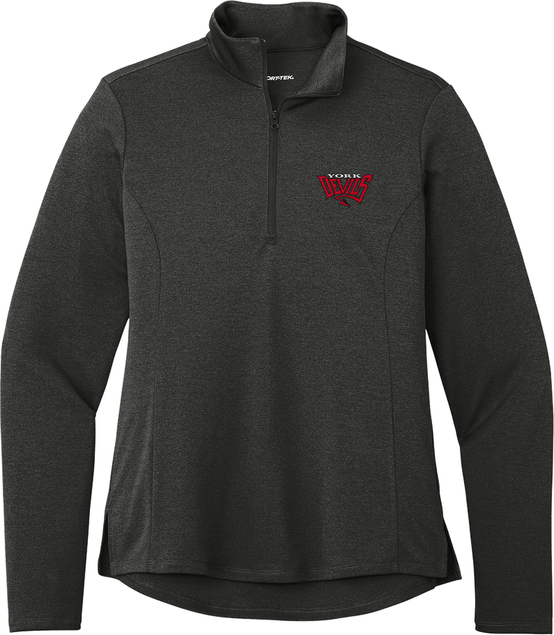 York Devils Ladies Endeavor 1/2-Zip Pullover