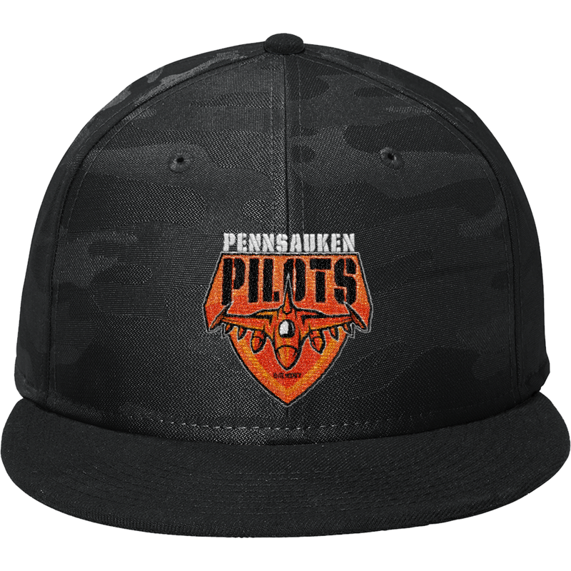 Pennsauken Pilots New Era Camo Flat Bill Snapback Cap