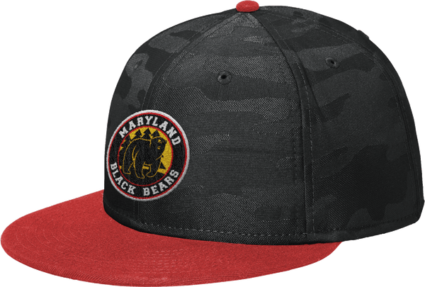 Maryland Black Bears New Era Camo Flat Bill Snapback Cap