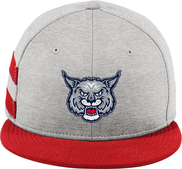 CT Bobcats New Era Shadow Heather Striped Flat Bill Snapback Cap