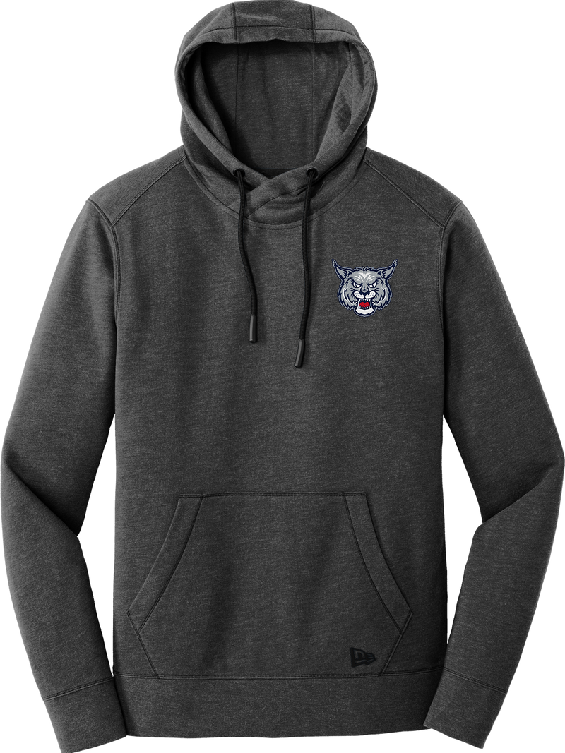 CT Bobcats New Era Tri-Blend Fleece Pullover Hoodie