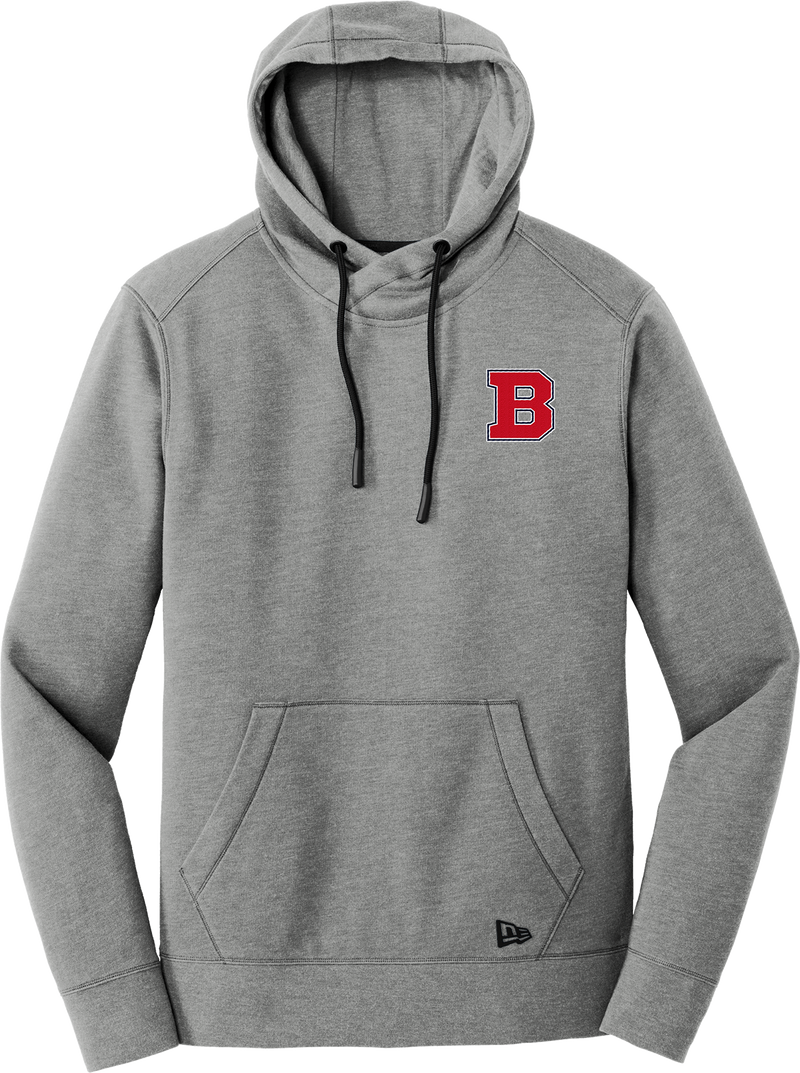 CT Bobcats New Era Tri-Blend Fleece Pullover Hoodie