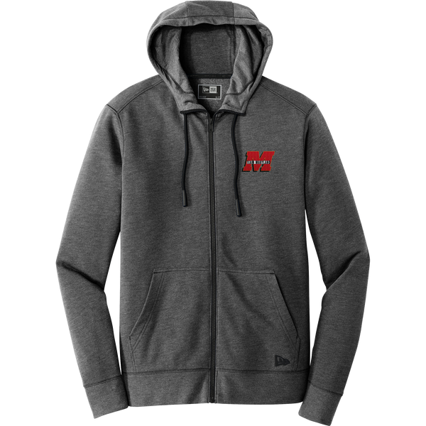 Team Maryland New Era Tri-Blend Fleece Full-Zip Hoodie