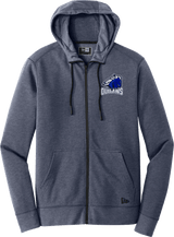 Brandywine Outlaws New Era Tri-Blend Fleece Full-Zip Hoodie