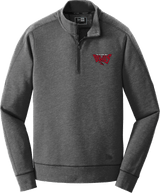 York Devils New Era Tri-Blend Fleece 1/4-Zip Pullover