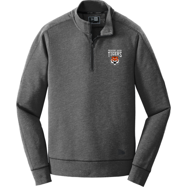 Princeton Jr. Tigers New Era Tri-Blend Fleece 1/4-Zip Pullover