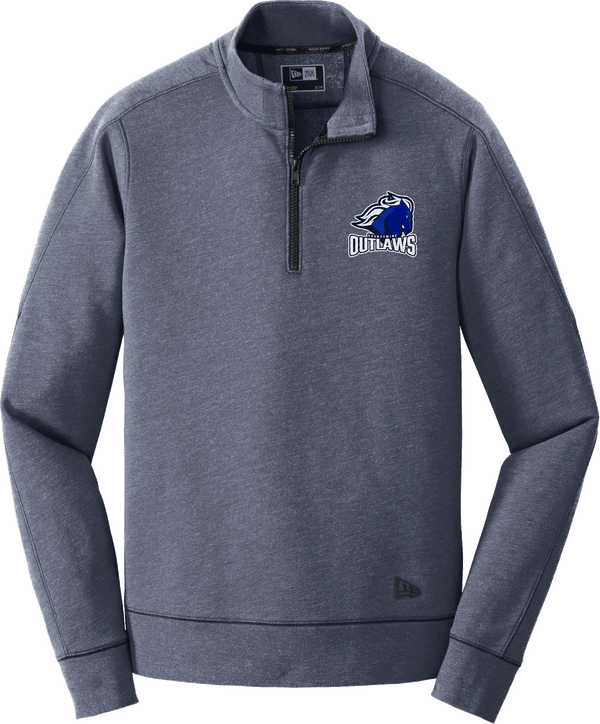 Brandywine Outlaws New Era Tri-Blend Fleece 1/4-Zip Pullover