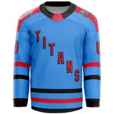 NJ Titans Tier 1 Bantam and Midgets Youth Goalie Sublimated Jersey