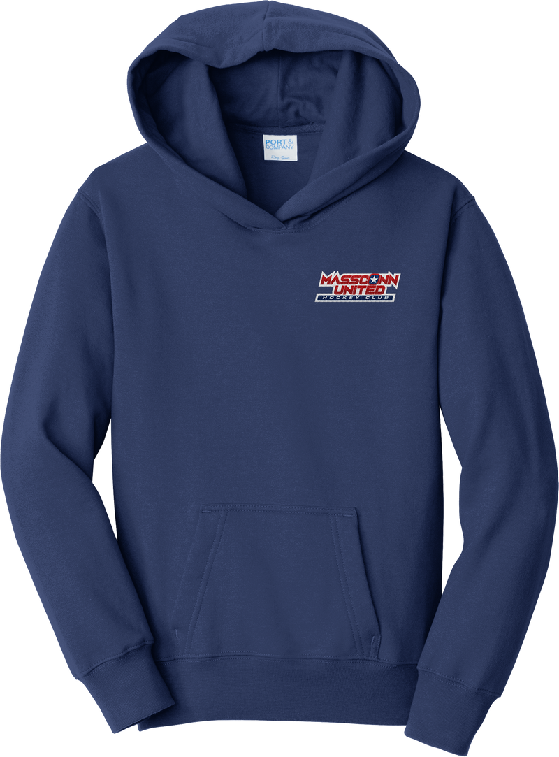 Mass Conn United Youth Fan Favorite Fleece Pullover Hooded Sweatshirt