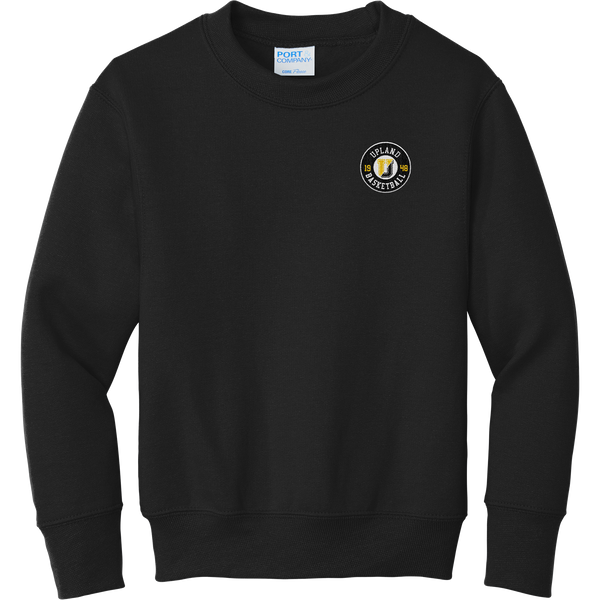 Upland Basketball Youth Core Fleece Crewneck Sweatshirt