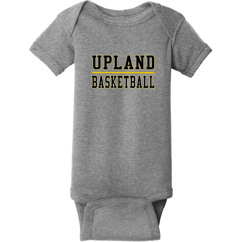 Upland Basketball Infant Short Sleeve Baby Rib Bodysuit