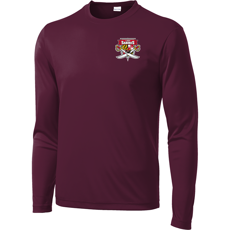 SOMD Lady Sabres Long Sleeve PosiCharge Competitor Tee