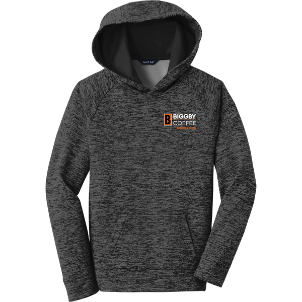 Copy of Biggby Coffee Hockey Club Youth PosiCharge Electric Heather Fleece Hooded Pullover