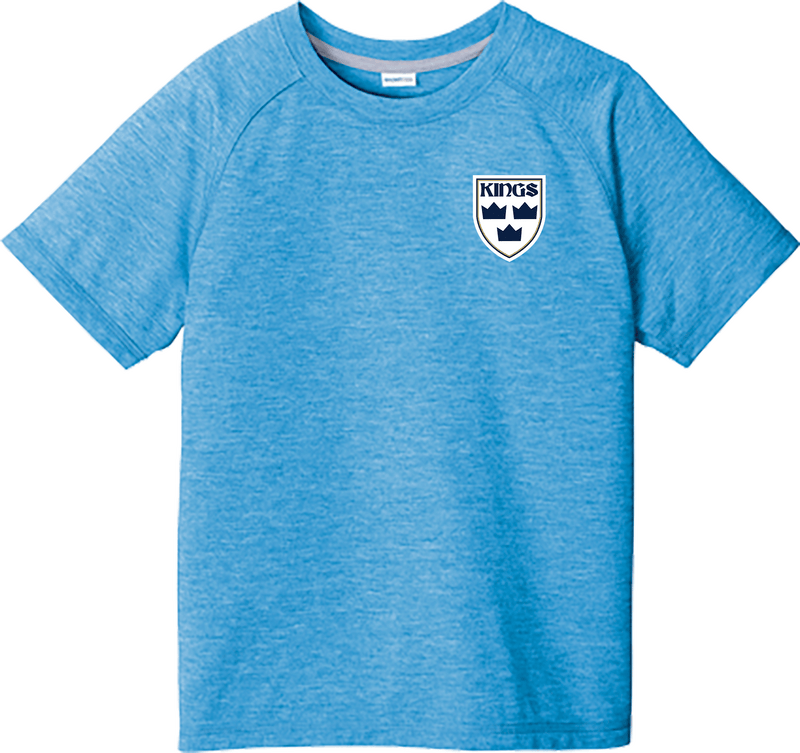 North Jersey Kings Youth PosiCharge  Tri-Blend Wicking Raglan Tee